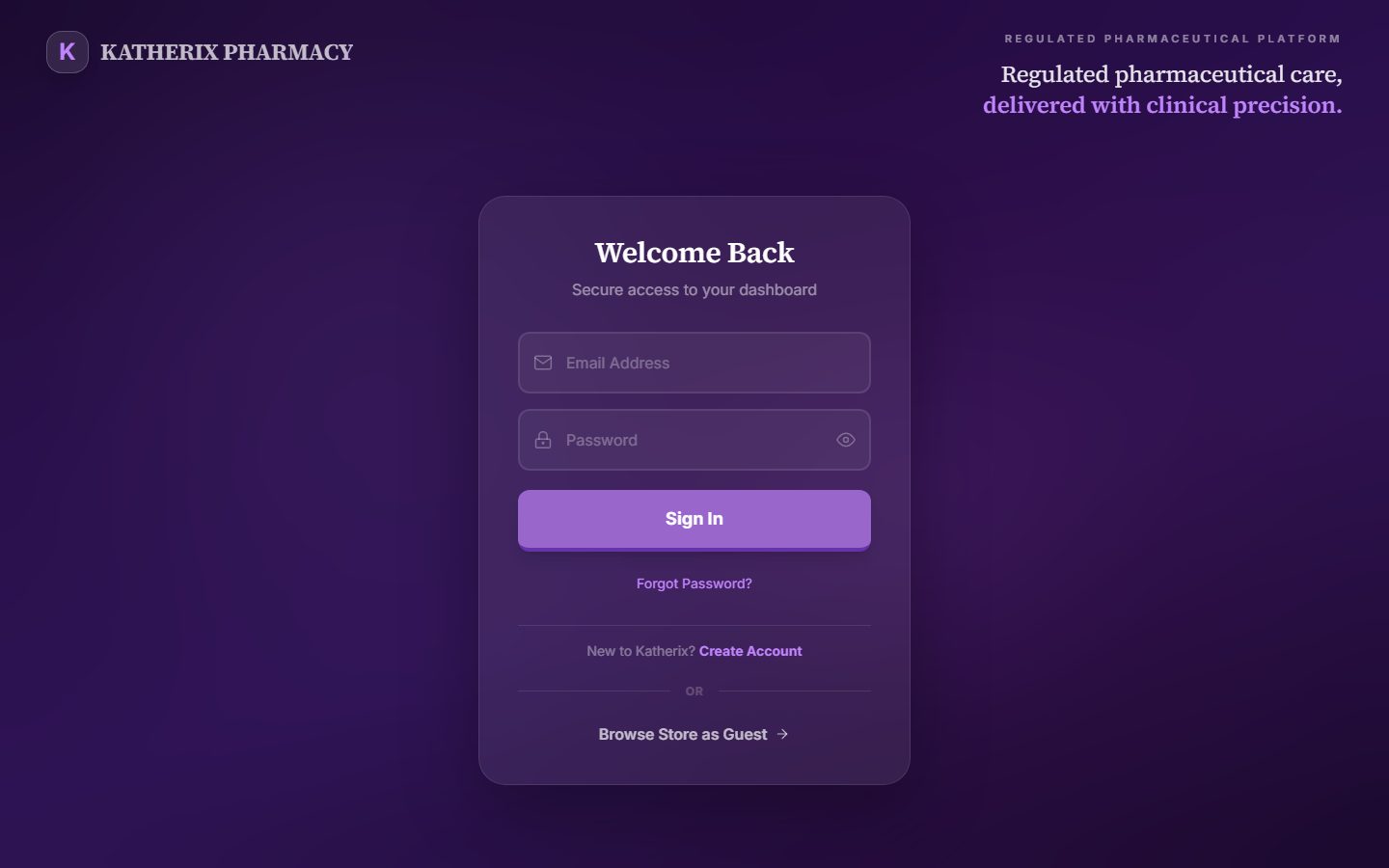 Katherix — regulated pharmaceutical platform